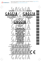 Gaggia DELUXE Operating Instructions Manual