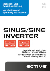 ECTIVE TSI-32 Installation And Operating Instructions Manual