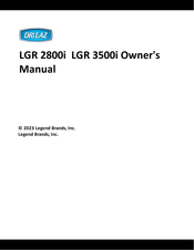 Legend Brands Dri-Eaz LGR 2800i Owner's Manual