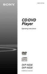 Sony DVP-NS38S Operating Instructions Manual