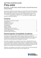 National Instruments PXIe-4464 Getting Started Manual