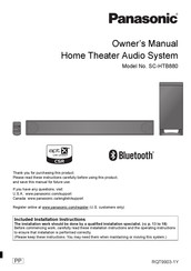 Panasonic SC-HTB880 Owner's Manual