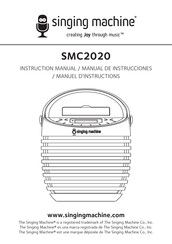 The Singing Machine SMC2020 Instruction Manual