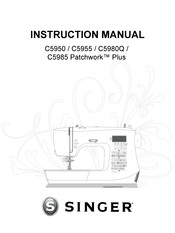 Singer Patchwork Plus C5950 Instruction Manual