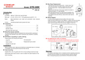 Comeup GTD-2200 Manual