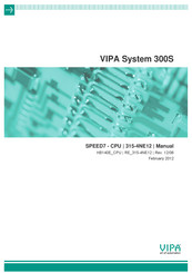 VIPA System 300S SPEED7 - CPU 315-4NE12 Manual