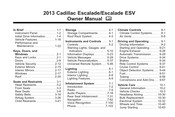 Cadillac Escalade 2013 Owner's Manual