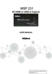 RGBlink MSP 231 User Manual