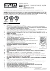Sealey BG150XW/99.V3 Instructions