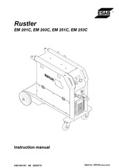 ESAB Rustler EM 253C Instruction Manual