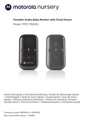 Motorola PIP12 TRAVEL Quick Start Manual