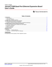 Texas Instruments J721EXENETXPANEVM User Manual
