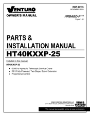 Venturo HT40KXXP-20 Parts & Installation Manual
