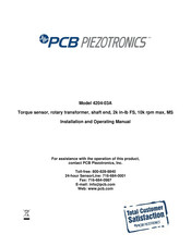 PCB Piezotronics 4204-03A Installation And Operating Manual
