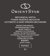 ORIENT STAR RE-BY0007A Instruction Manual