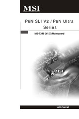 MSI P6N Ultra Series Manual