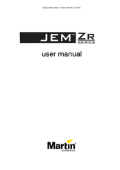 Harman Martin JEM ZR Series User Manual