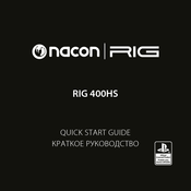 Nacon RIG 400HS Quick Start Manual