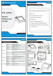 Protech Systems PA-3222 Quick Reference Manual