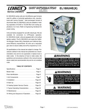 Lennox EL180UH070E36B Manual