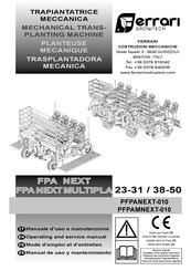 Ferrari Costruzioni Meccaniche PFPAMNEXT-010 Operating And Service Manual