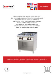 Redfox SP 70/08 G Instructions For Installation And Use Manual