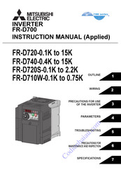 Mitsubishi Electric FR-D700 Series Instruction Manual