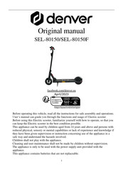 Denver SEL-80150 Original Manual
