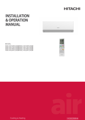 Hitachi RAK-AH24PCASM Installation & Operation Manual