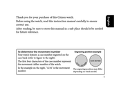Citizen Classic Manual