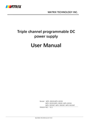 MATRIX TECHNOLOGY MPS-6033X User Manual
