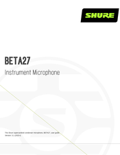 Shure BETA27 Manual