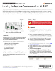 Enphase COMMS-KIT-INT-02 Quick Install Manual