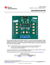 Texas Instruments MUX36D04EVM-PDK User Manual