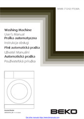 Beko WMB 71242 PTLMA User Manual