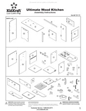 KidKraft Ultimate Wood Kitchen 53115 Assembly Instructions Manual
