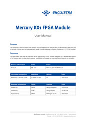 Enclustra Mercury KX1 User Manual