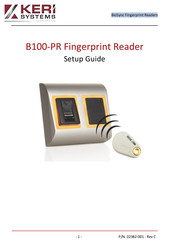 Keri Systems B100-PR Setup Manual