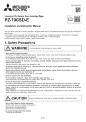 Mitsubishi Electric PZ-70CSD-E Installation And Instruction Manual