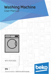 Beko WTV 7634 XS0 User Manual