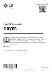 LG DF50BV2BRE Owner's Manual
