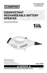 Chapin 75009 Use And Care Manual
