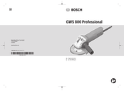 Bosch Professional GWS 800 Original Instructions Manual