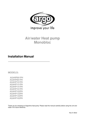 Argo AG4HP081PH Installation Manual