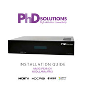 PhD Solutions MMXC-P8X8-CH Installation Manual