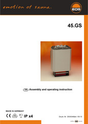 EOS 45.GS Assembly And Operating Instruction