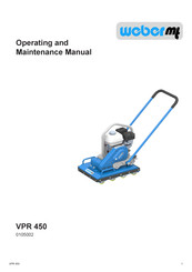 Weber VPR 450 Operating And Maintenance Manual