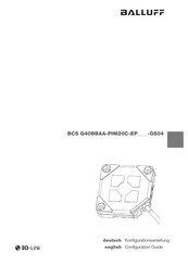 Balluff BCS Q40BBAA-PIM20C-EP-GS04 Series Configuration Manual