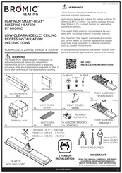 Bromic Heating ECLIPSE SMART-HEAT ELECTRIC 3400W Installation Instructions Manual