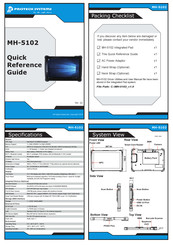 Protech Systems MH-5102 Quick Reference Manual
